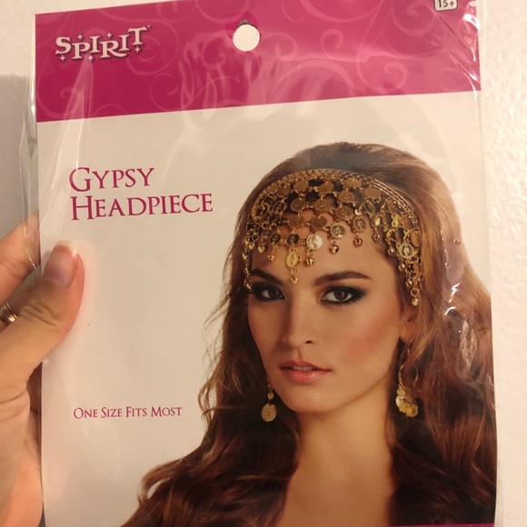 GYPSY GOLD HEADBAND / GREEK GODDESS COSTUME - Picture 3 of 3